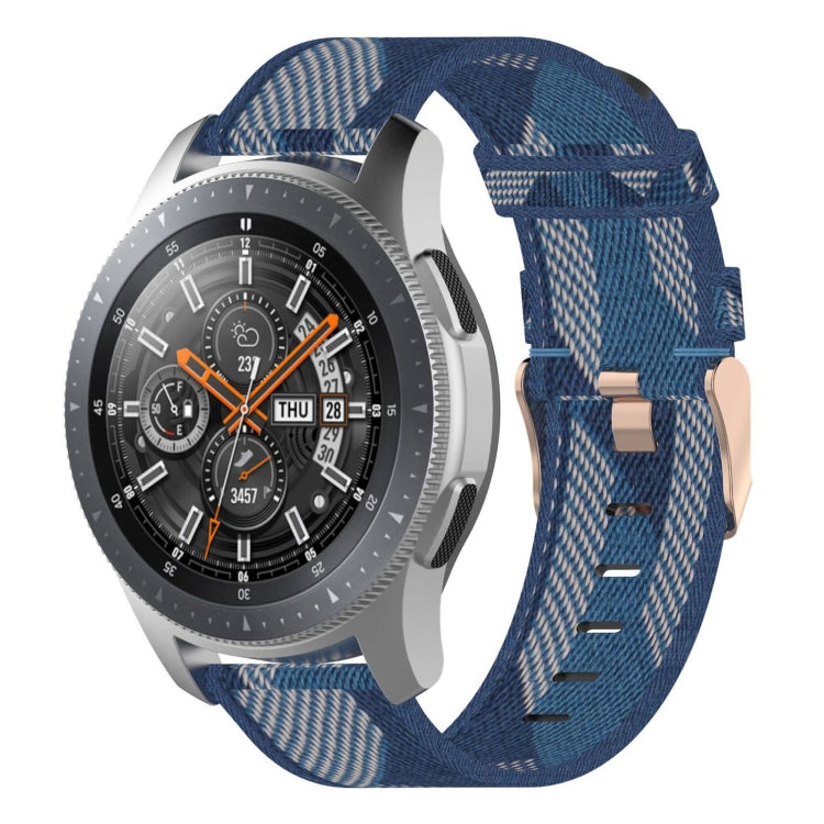 สายนาฬิกาไนลอนถักลายเส้นขนาด 22 มม. สำหรับ Galaxy Watch ขนาด 46 มม. / Gear S3
