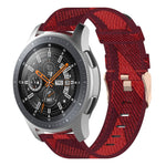 สายนาฬิกาไนลอนถักลายเส้นขนาด 22 มม. สำหรับ Galaxy Watch ขนาด 46 มม. / Gear S3