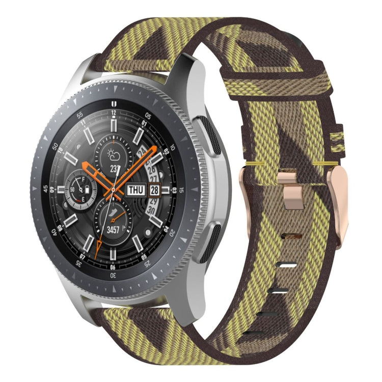 สายนาฬิกาไนลอนถักลายเส้นขนาด 22 มม. สำหรับ Galaxy Watch ขนาด 46 มม. / Gear S3