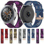 สายนาฬิกาไนลอนถักลายเส้นขนาด 22 มม. สำหรับ Galaxy Watch ขนาด 46 มม. / Gear S3