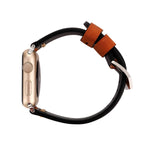 สำหรับสาย Apple Watch Ultra 49 มม. & Watch Ultra 2 49 มม. / Series 10 ขนาด 46 มม. / 9&8&7 ขนาด 45 มม. / SE 3&SE 2&6&SE&5&4 ขนาด 44 มม. / 3&2&1 ขนาด 42 มม. สายหนังแท้ลายเส้น XX แบบย้อนยุค สำหรับขนาด 42 มม.