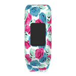 Colourful Feathers Pattern Silicone Sport Watch Band for Garmin Vivofit JR, Size: Large