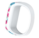 Colourful Feathers Pattern Silicone Sport Watch Band for Garmin Vivofit JR, Size: Large