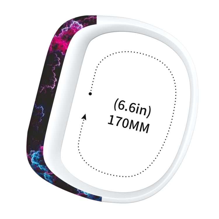Colourful Feathers Pattern Silicone Sport Watch Band for Garmin Vivofit JR, Size: Large