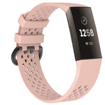 Square Hole Adjustable Sport Watch Band for FITBIT Charge 3