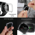 เคสป้องกันนาฬิกาอัจฉริยะ TPU นุ่ม สำหรับ Fitbit Versa