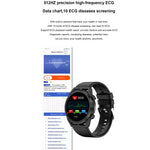 ET310 สมาร์ทวอทช์สายซิลิโคนหน้าจอ IPS ขนาด 1.39 นิ้ว กันน้ำ IP67 รองรับการวัดอุณหภูมิร่างกาย / ECG, ET310