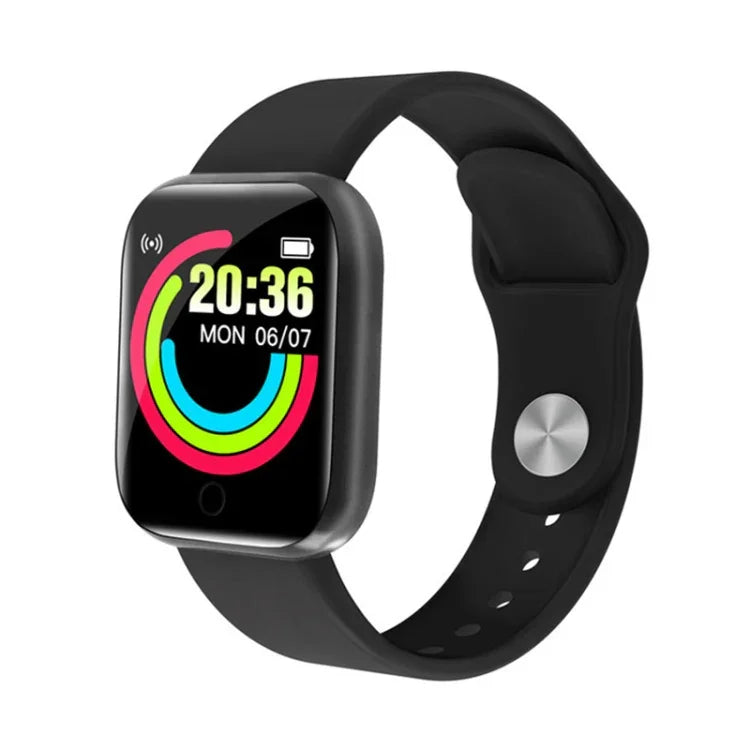 Y68 1.44 inch Smart Watch, Support Heart Rate Blood Pressure Blood Oxygen Monitoring, Y68 Black, Y68 Pink, Y68 White