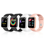 Y68 สมาร์ทวอทช์หน้าจอ 1.44 นิ้ว รองรับการตรวจวัดอัตราการเต้นหัวใจ ความดันโลหิต และออกซิเจนในเลือด, Y68 สีดำ, Y68 สีชมพู, Y68 สีขาว