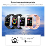 Y68 สมาร์ทวอทช์หน้าจอ 1.44 นิ้ว รองรับการตรวจวัดอัตราการเต้นหัวใจ ความดันโลหิต และออกซิเจนในเลือด, Y68 สีดำ, Y68 สีชมพู, Y68 สีขาว