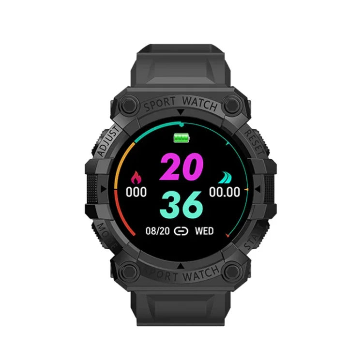 FD68S นาฬิกาสมาร์ทสปอร์ตหน้าจอสีทรงกลม 1.44 นิ้ว รองรับการวัดอัตราการเต้นหัวใจ / โหมดกีฬาหลายประเภท, FD68S