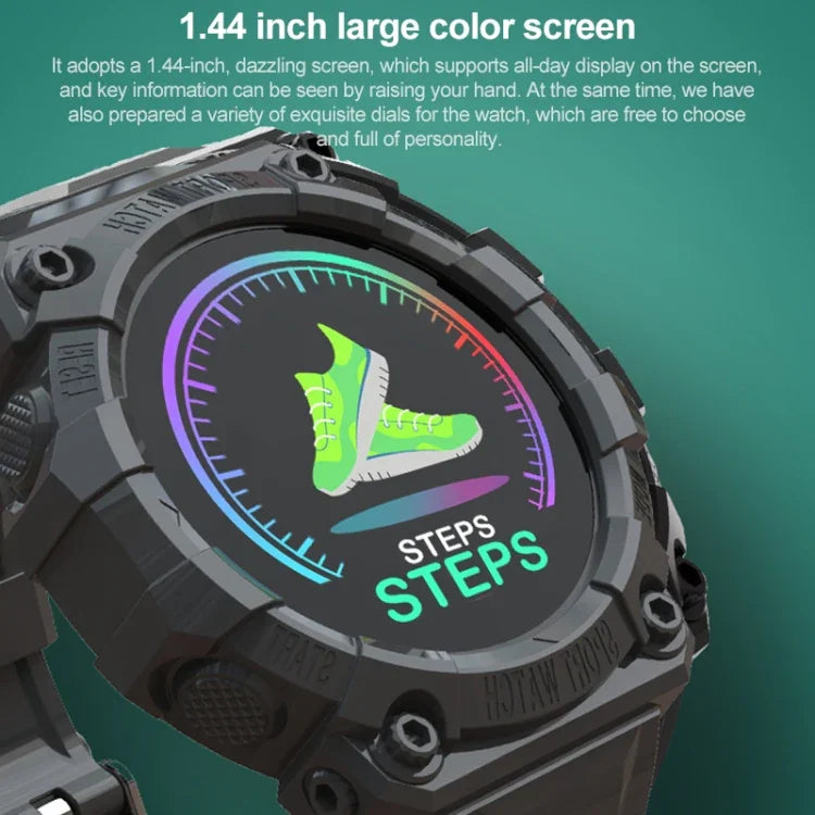FD68S นาฬิกาสมาร์ทสปอร์ตหน้าจอสีทรงกลม 1.44 นิ้ว รองรับการวัดอัตราการเต้นหัวใจ / โหมดกีฬาหลายประเภท, FD68S