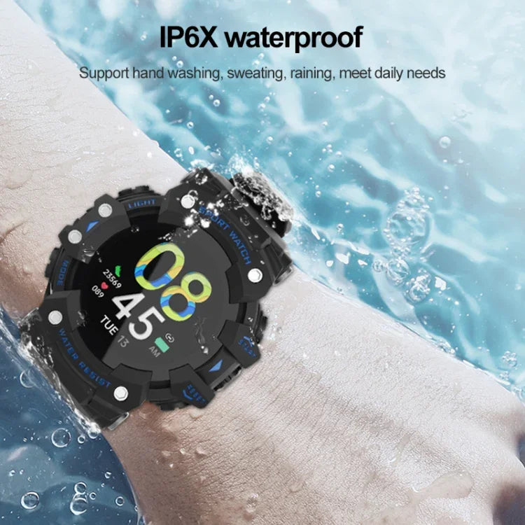 LC11 สมาร์ทวอทช์กีฬากลางแจ้งหน้าจอ TFT 1.28 นิ้ว กันน้ำ IP68 รองรับการตรวจวัดอัตราการเต้นหัวใจและความดันโลหิต
