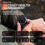 Zeblaze Stratos 3 สมาร์ทวอทช์หน้าจอ AMOLED ขนาด 1.43 นิ้ว กันน้ำ IP68 รองรับการโทร Bluetooth / GPS, Stratos 3