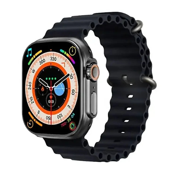 T800 Ultra สมาร์ทวอทช์สายซิลิโคน Ocean ขนาด 1.99 นิ้ว รองรับวัดอัตราการเต้นหัวใจ / ECG, สายซิลิโคน Ocean (สีดำ), สายซิลิโคน Ocean (สีขาว), สายซิลิโคน Ocean (สีเหลือง)