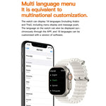 T800 Ultra สมาร์ทวอทช์สายซิลิโคน Ocean ขนาด 1.99 นิ้ว รองรับวัดอัตราการเต้นหัวใจ / ECG, สายซิลิโคน Ocean (สีดำ), สายซิลิโคน Ocean (สีขาว), สายซิลิโคน Ocean (สีเหลือง)