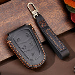 For Cadillac / CT5 / CT6 / XT6 5-button C087 Car Key Leather Protective Case, C087