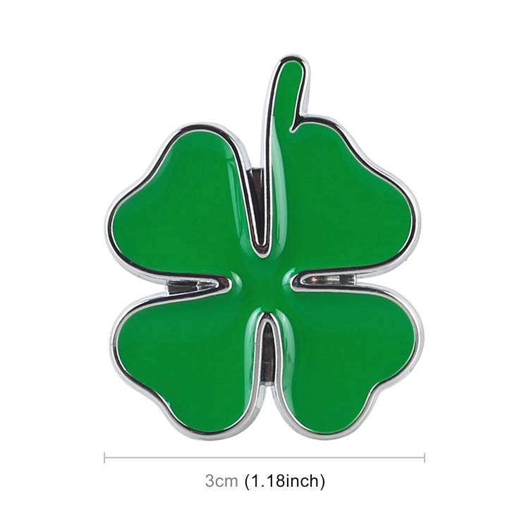 Four Leaf Clover Luck Symbol Badge Labeling Sticker Styling Car Decoration, Size: 4x3x0.3cm, Size: 4x3x0.3cm