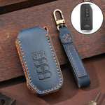 For Kia 5-button Hallmo Car Cowhide Leather Key Protective Cover Key Case, C202