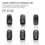 For Nissan Teana / Ariya 3-button Tail Box Hallmo Car Cowhide Leather Key Protective Cover Key Case, 3-button Tail Box