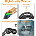 Feyree European Standard New Energy Electric Vehicle Charging Pile Double-ended Extension Cable, 480V 32A