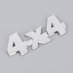 Car Number 4 x 4 Personalized Aluminum Alloy Decorative Sticker, Size: 9 x 3.5 x 2.3cm