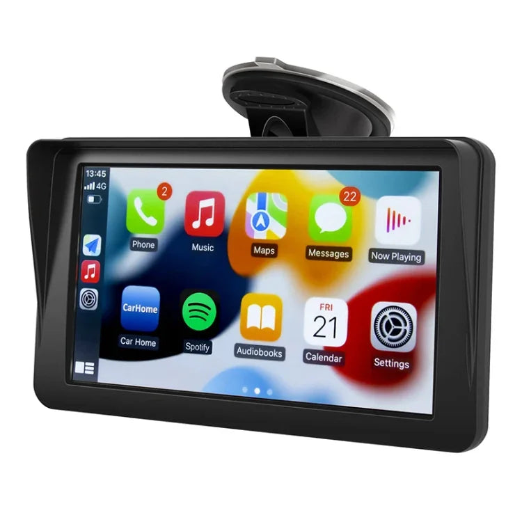 P701S เครื่องนำทางรถยนต์อัจฉริยะหน้าจอสัมผัสไร้สายขนาด 7 นิ้ว รองรับ CarPlay Bluetooth พร้อมภาพถอยหลัง, P701S