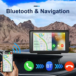 P701S เครื่องนำทางรถยนต์อัจฉริยะหน้าจอสัมผัสไร้สายขนาด 7 นิ้ว รองรับ CarPlay Bluetooth พร้อมภาพถอยหลัง, P701S