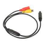 Car Rear View Camera 4 Pin Male to CVBS RCA Female Video Adapter Cable, 4 Pin to CVBS