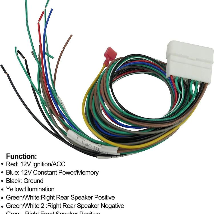 Radio Wiring Harness Stereo Connector with Amplifier Bypass for LEXUS IS300 2001-2005, For LEXUS IS300 2001-2005