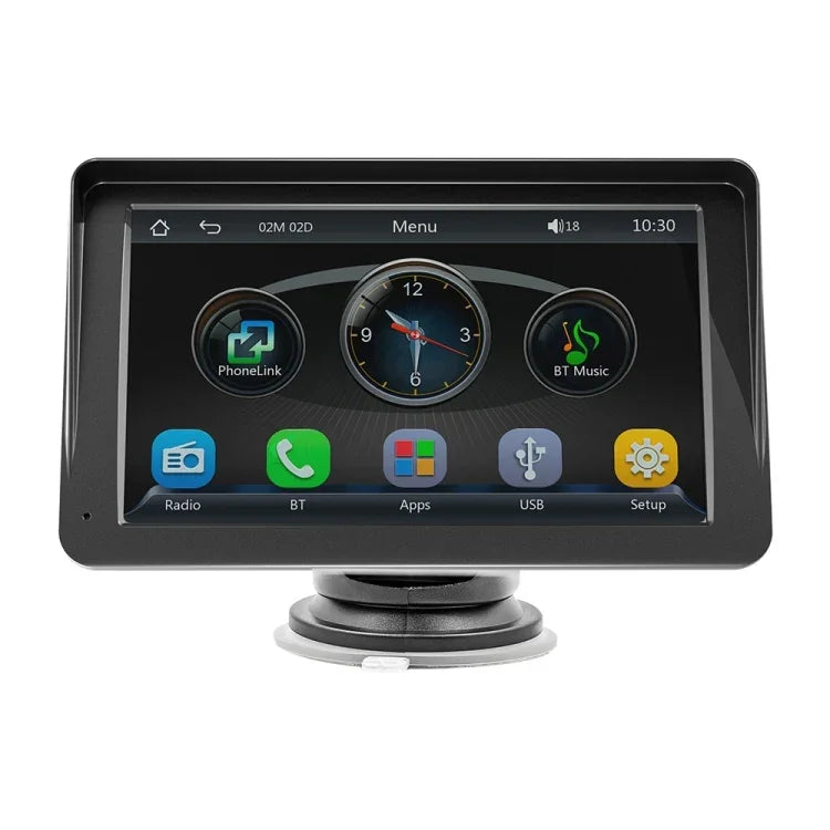 B5300 7 inch Wireless CarPlay Car Bluetooth MP5 Player, Support Mobile Phone Interconnection with Remote Control, B5300 with Remote Control