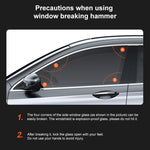 Car Multi-functional Emergency Safety Hammer Temporary Parking Dual Number Plate