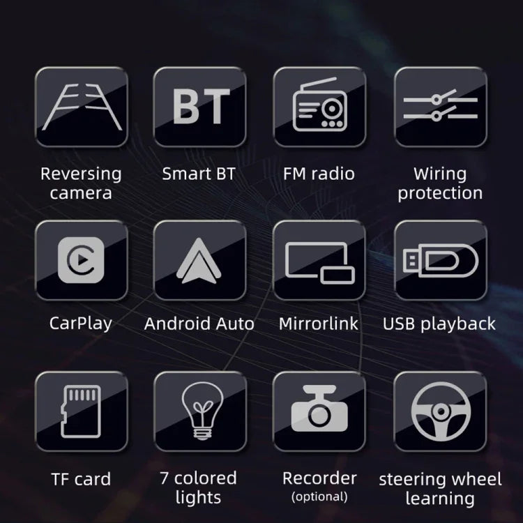 เครื่องรับวิทยุรถยนต์ขนาด 4 นิ้ว ความละเอียด 800x480P เครื่องเล่น MP5 รองรับ FM, บลูทูธ, การ์ด SD พร้อมรีโมท รุ่น F7805C