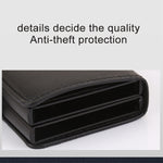 X-7 กระเป๋าหนังอลูมิเนียมลายหนังม้าบ้า RFID ป้องกันแม่เหล็ก อเนกประสงค์