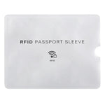 ซองป้องกันการโจรกรรม RFID ฟอยล์อลูมิเนียม 100 ชิ้น สำหรับหนังสือเดินทางและสมุดบัญชี ขนาด: 13.5*10.5cm ลายเครื่องบิน 100 ชิ้น