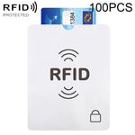 ซองป้องกัน RFID กันขโมยฟอยล์อลูมิเนียม 100 ชิ้น ขนาด: 13.5*10.5 ซม. RFID 100 ชิ้น