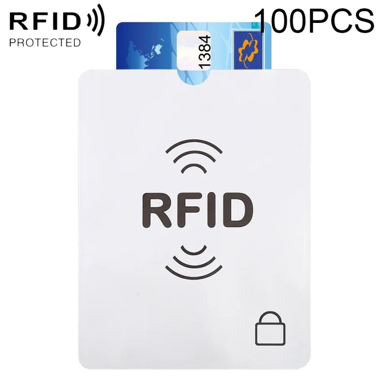 ซองป้องกัน RFID กันขโมยฟอยล์อลูมิเนียม 100 ชิ้น ขนาด: 13.5*10.5 ซม. RFID 100 ชิ้น