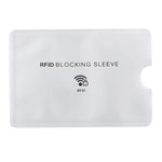 ซองป้องกัน RFID กันขโมยฟอยล์อลูมิเนียม 100 ชิ้น ขนาด: 9.1*6.3 ซม. ซองป้องกัน RFID 100 ชิ้น
