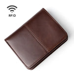 TP-195 กระเป๋าสตางค์หนัง Oilskin แบบอเนกประสงค์ พร้อม RFID