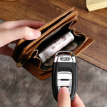 TP-195 กระเป๋าสตางค์หนัง Oilskin แบบอเนกประสงค์ พร้อม RFID