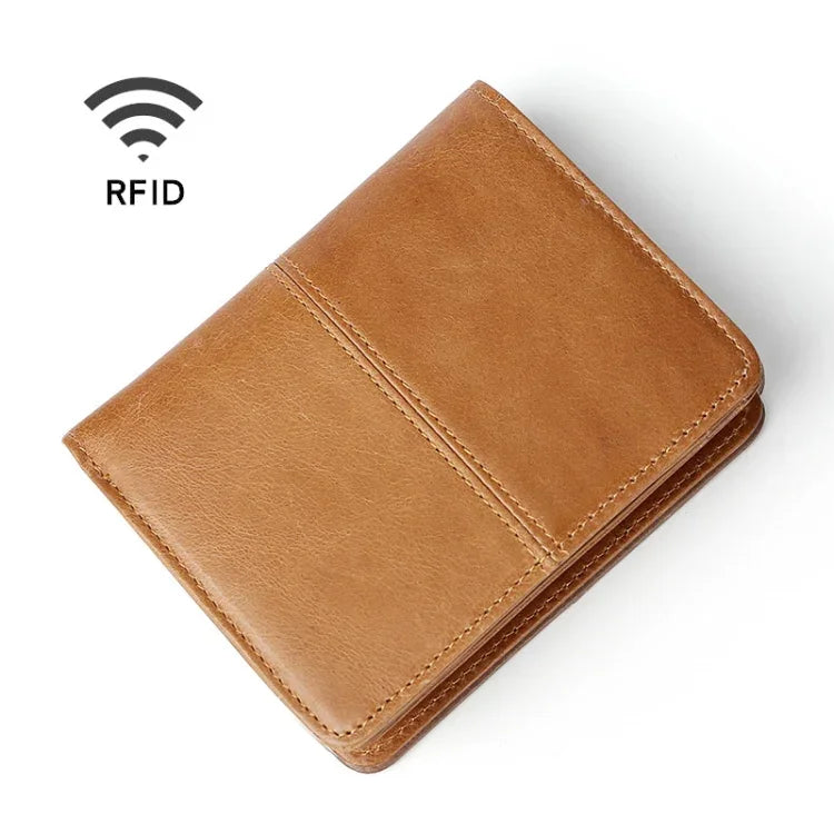 TP-195 กระเป๋าสตางค์หนัง Oilskin แบบอเนกประสงค์ พร้อม RFID