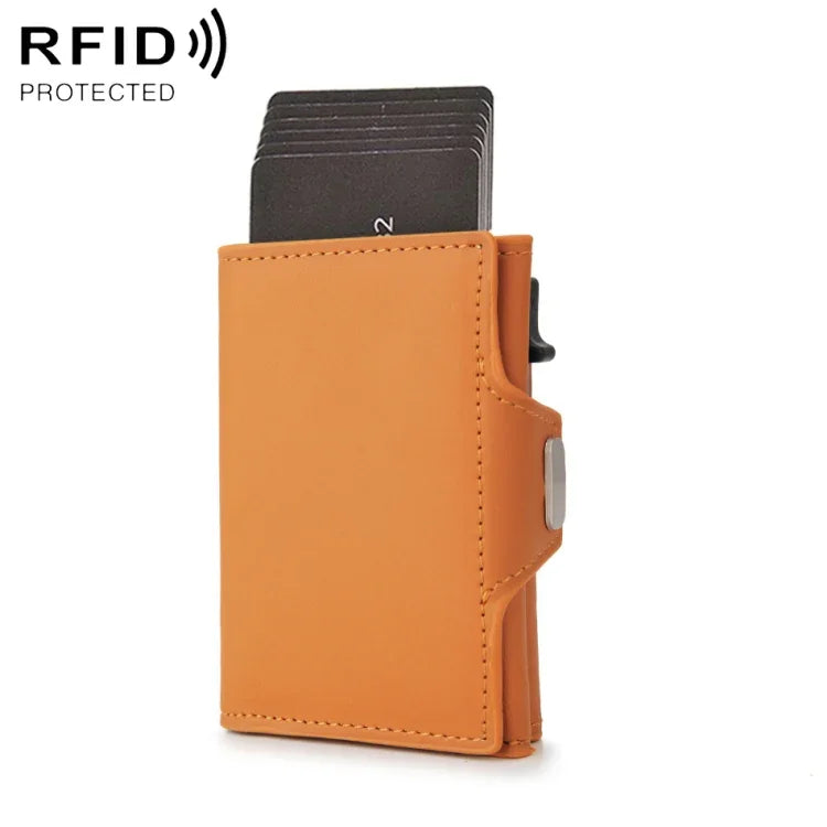 CH0727-1 กระเป๋าใส่บัตร RFID ซิปคาร์บอนไฟเบอร์อเนกประสงค์