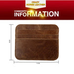 KB108 กระเป๋าใส่บัตรเครดิตลายม้าบ้าป้องกันแม่เหล็ก RFID แฟชั่น แปรงกันขโมย, KB108