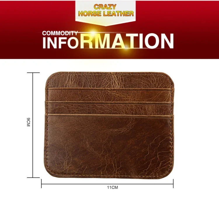 KB108 กระเป๋าใส่บัตรเครดิตลายม้าบ้าป้องกันแม่เหล็ก RFID แฟชั่น แปรงกันขโมย, KB108