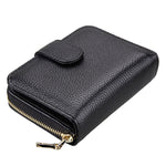 KB132 กระเป๋าสตางค์หนังวัวแท้สไตล์ผู้หญิง RFID อเนกประสงค์/ กระเป๋าบัตร/ ซองใบขับขี่