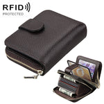 KB132 กระเป๋าสตางค์หนังวัวแท้สไตล์ผู้หญิง RFID อเนกประสงค์/ กระเป๋าบัตร/ ซองใบขับขี่