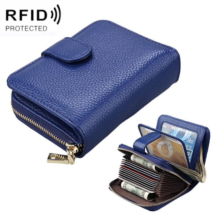 KB132 กระเป๋าสตางค์หนังวัวแท้สไตล์ผู้หญิง RFID อเนกประสงค์/ กระเป๋าบัตร/ ซองใบขับขี่