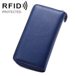 กระเป๋าสตางค์ผู้หญิงขนาดใหญ่ลายลิ้นจี่ป้องกัน RFID แม่เหล็ก 902 พร้อมช่องใส่บัตรและช่องใส่โทรศัพท์