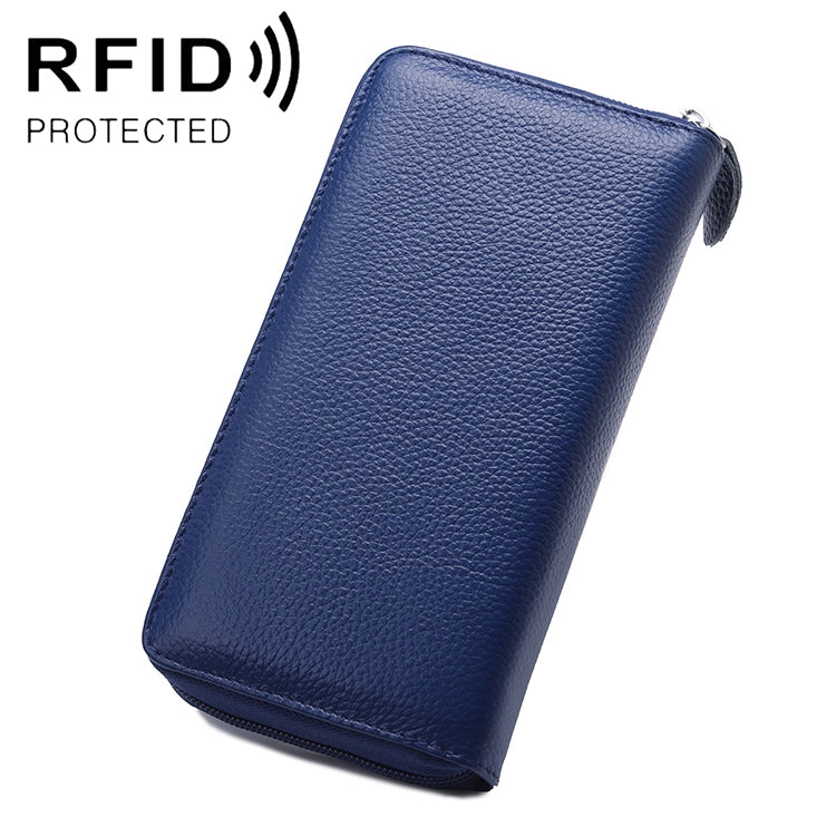 กระเป๋าสตางค์ผู้หญิงขนาดใหญ่ลายลิ้นจี่ป้องกัน RFID แม่เหล็ก 902 พร้อมช่องใส่บัตรและช่องใส่โทรศัพท์