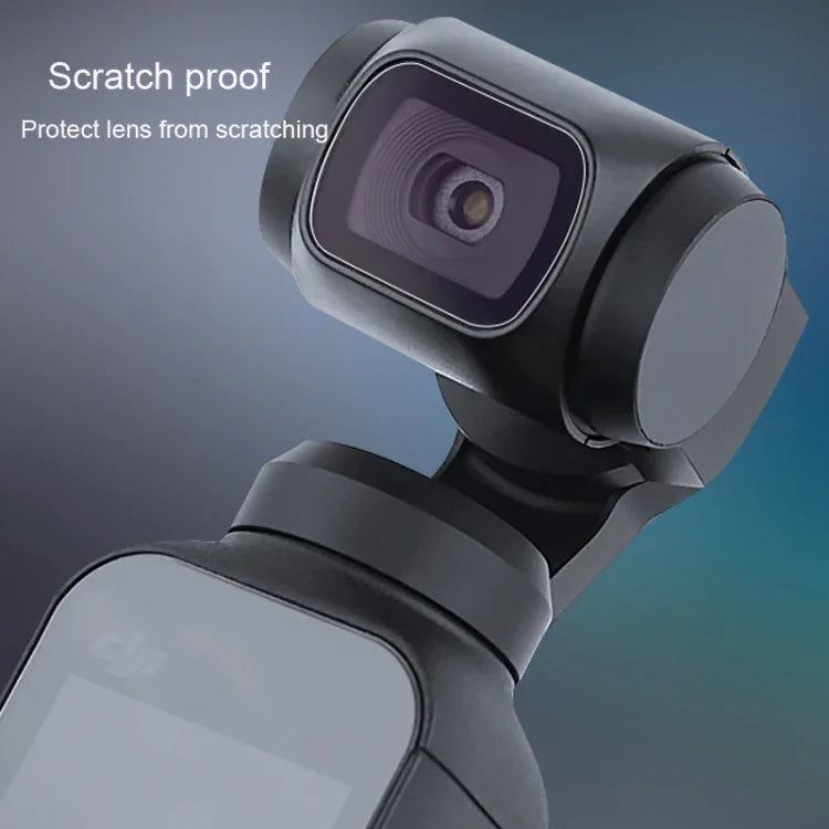 ชุดป้องกันเลนส์ 6 ชิ้น + ฟิล์มกระจกนิรภัยหน้าจอสำหรับ DJI OSMO Pocket Gimbal, ป้องกันเลนส์ 6 ชิ้น